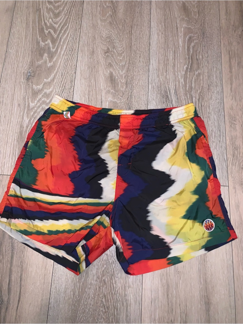 Missoni Mare Macro Zigzag Print Swim Shorts Size: Medium